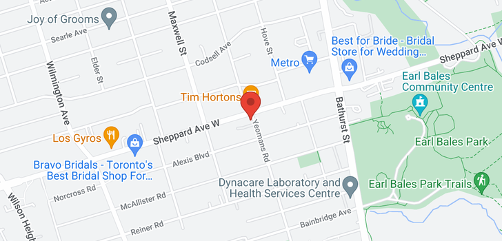 map of #517 -701 SHEPPARD AVE W